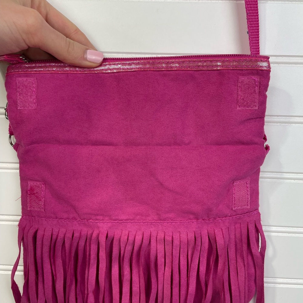 Hello Kitty Sanrio Pink Glitter Fringe Crossbody Bag/Purse EUC - Picture 11 of 13